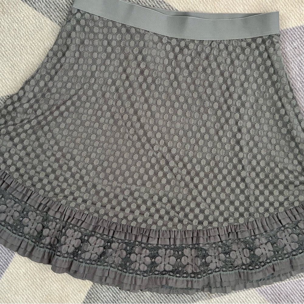 Max Studio Lace and Ruffle Skirt